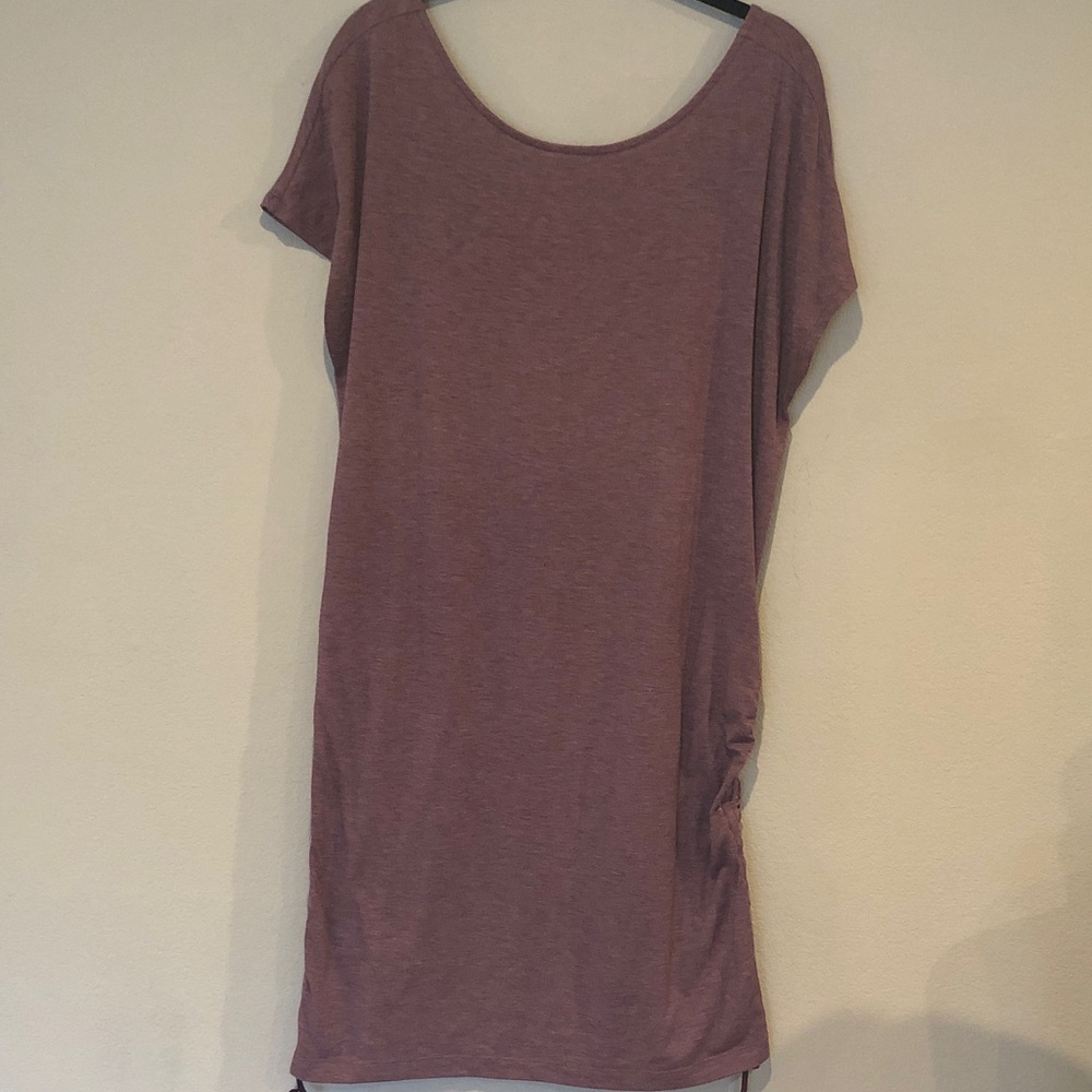 Lucy Dusty Purple Short Sleeve Tunic Top, L